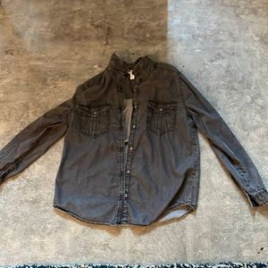 Black Denim Jacket, Arizona Jean CO. (size large)